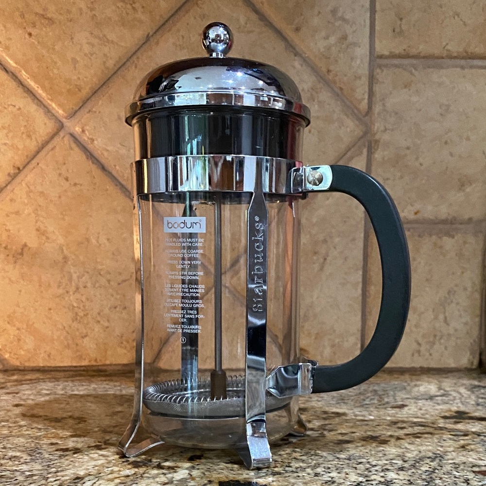 Bodum Chrome and Black French Press